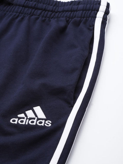 Original Adidas Three (03-Pack of 1 Black & 2 Navy Blue) -Style Solid Casual Track Pants