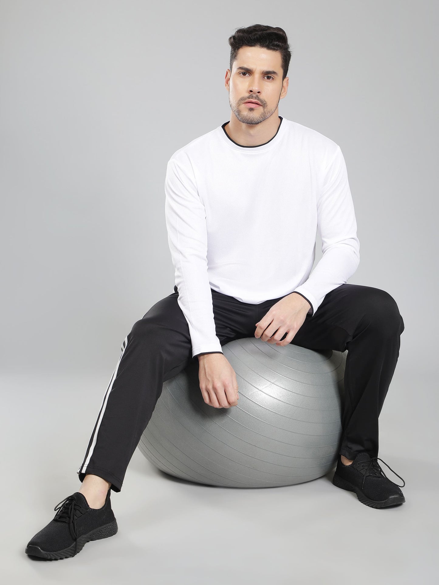 Original Adidas Three (03-Pack of 1 Black & 2 Navy Blue) -Style Solid Casual Track Pants