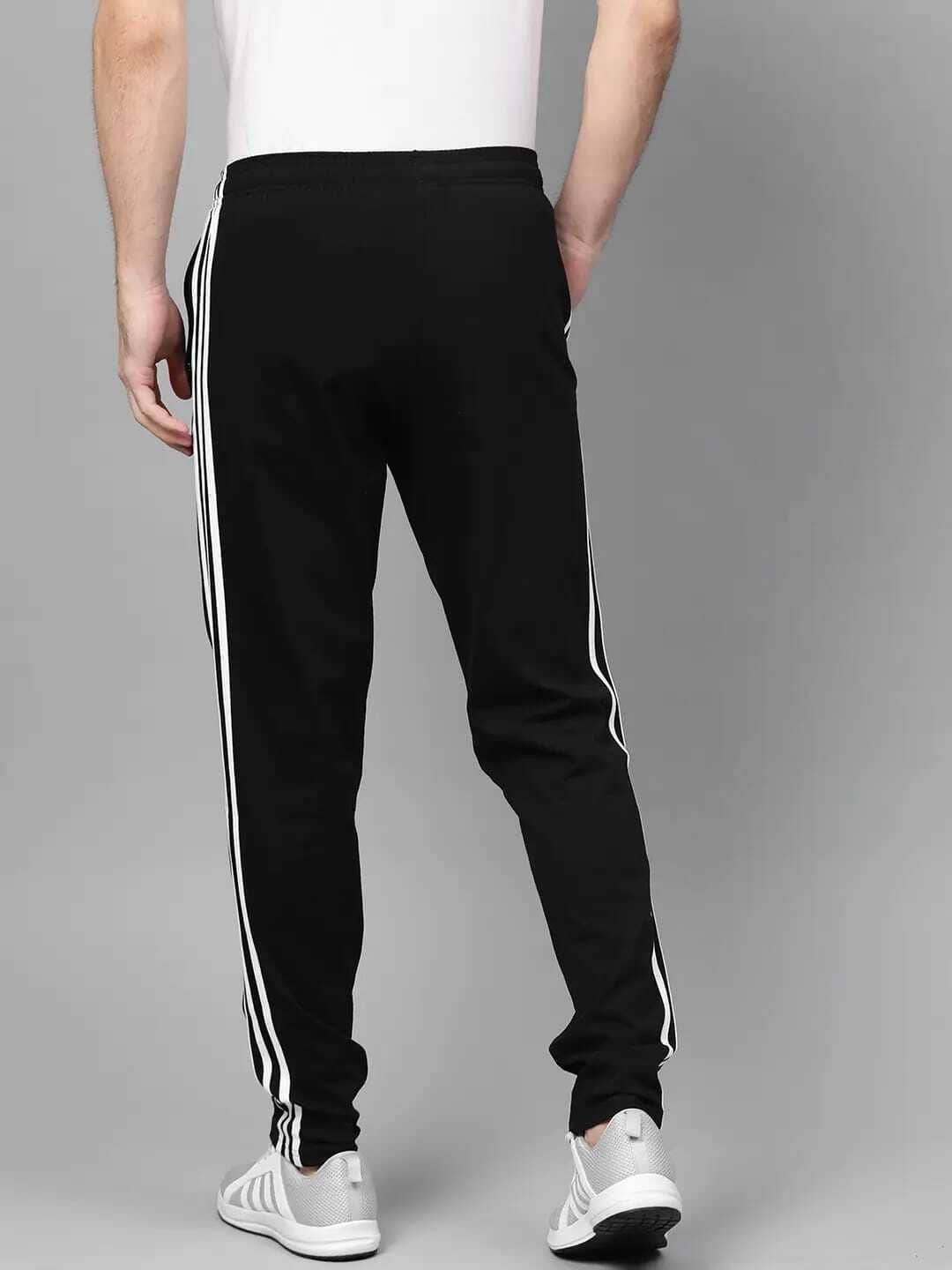 Original Adidas Three (03-Pack of 1 Black & 2 Navy Blue) -Style Solid Casual Track Pants